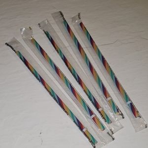 5 Extra Starbucks confetti cup straws